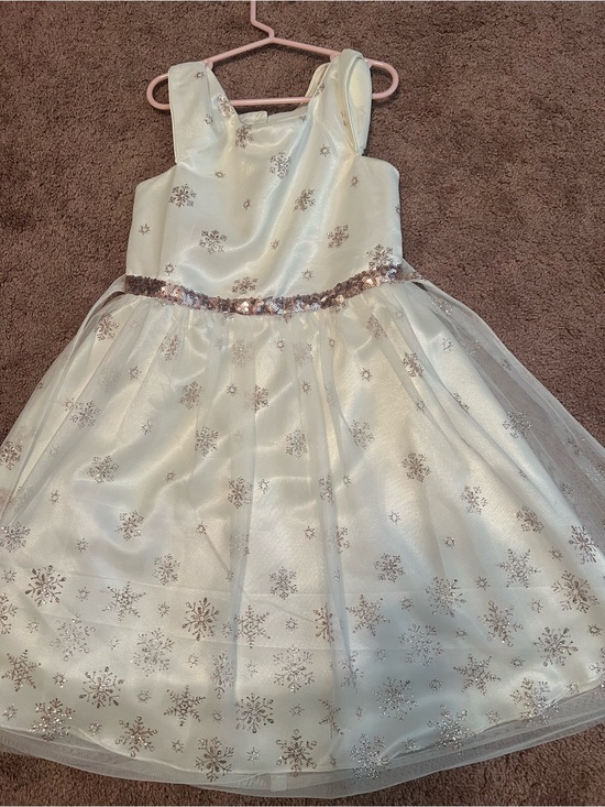 Jona Michelle Other - Jona Michelle Ivory Dress with Rose-Gold Sequin Waistband